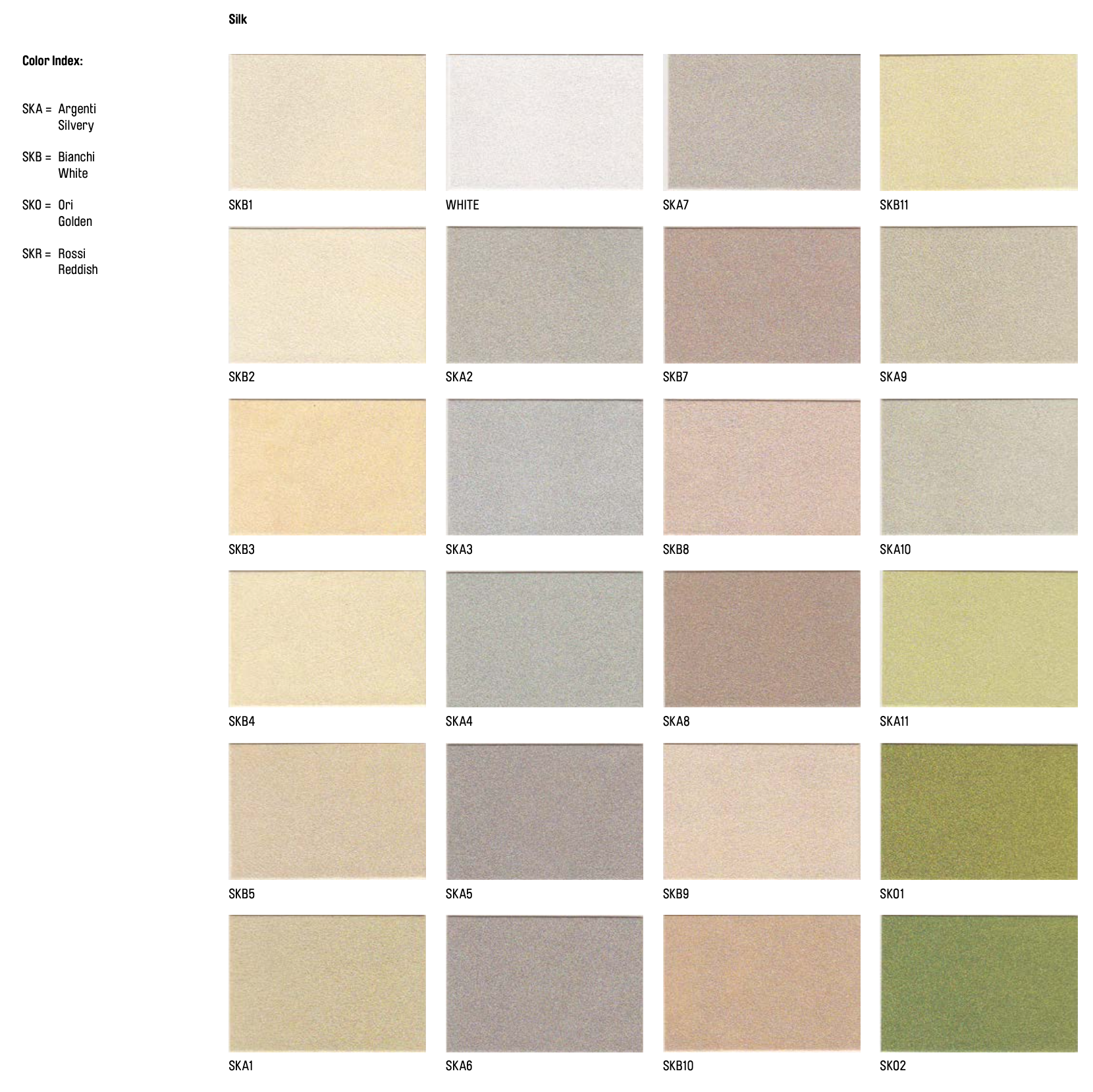 Sample Brochure - Silk